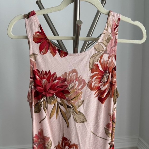 NWOT Anthropologie Paper Heart Mauve Floral Pink Maxi Dress Size M - Picture 2 of 5